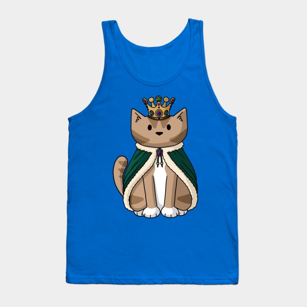 King Cat Tank Top by Doodlecats 